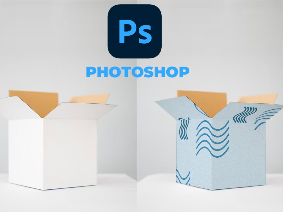 phần mềm Adobe photoshop thiết kế hộp giấy