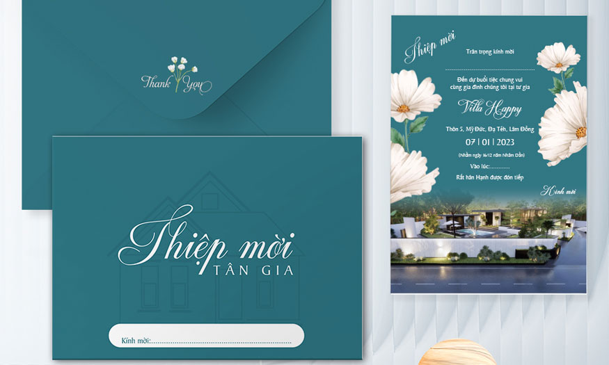 thiệp mời tân gia