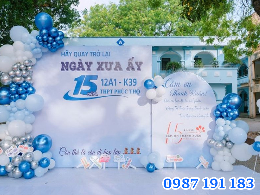 mẫu 7 backdrop họp lớp đẹp 2025