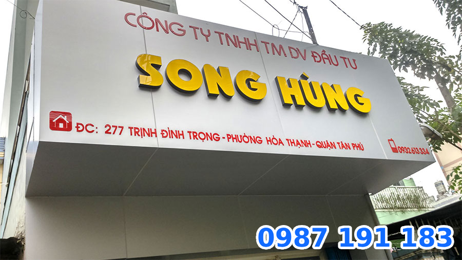 Mẫu bảng hiệu Alu chữ nổi Bền đẹp - Sang trọng 5