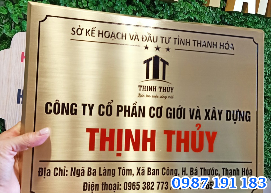 Mẫu bảng hiệu công ty mẫu 9