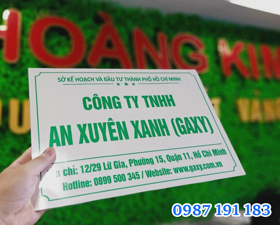 Mẫu bảng hiệu công ty mẫu 10