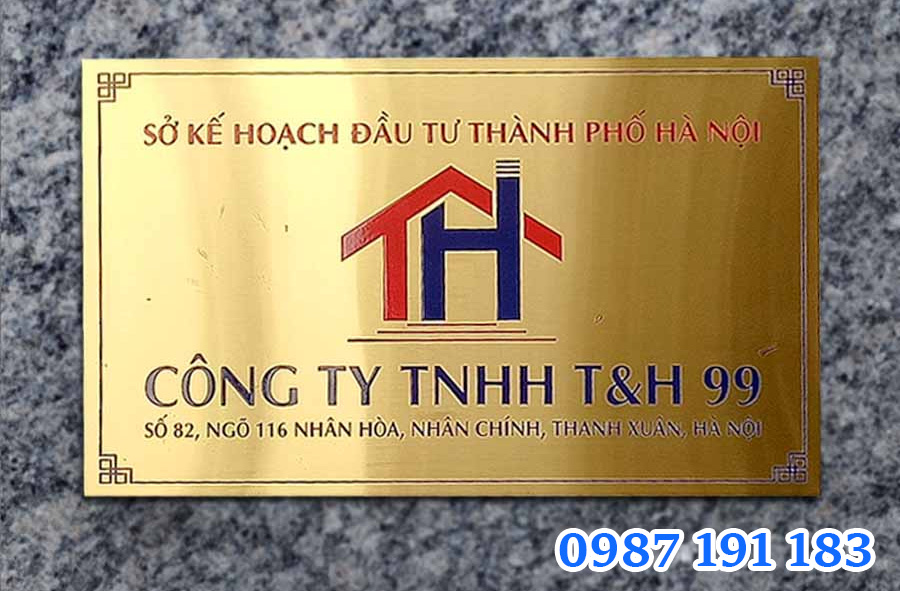 Mẫu bảng hiệu công ty mẫu 4