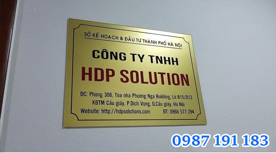 Mẫu bảng hiệu công ty mẫu 5