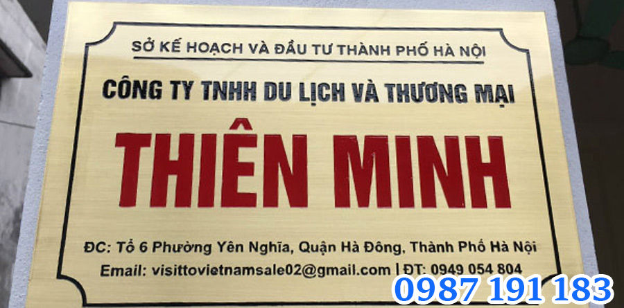 Mẫu bảng hiệu công ty mẫu 8