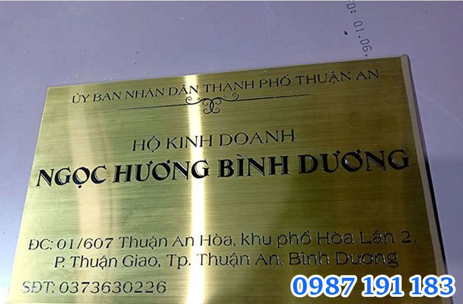 Mẫu bảng hiệu hộ kinh doanh số 5