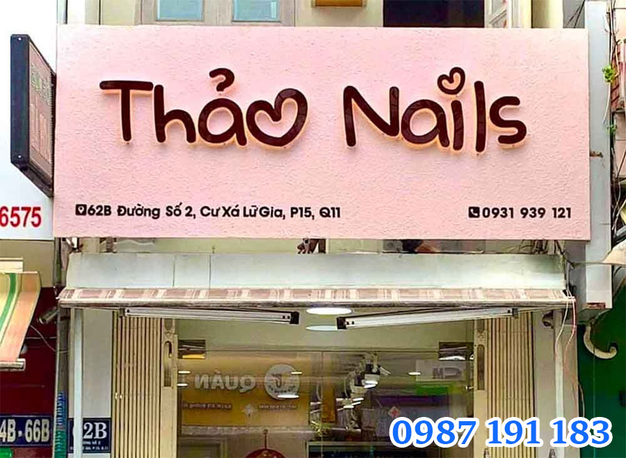 mẫu bảng hiệu nail số 4