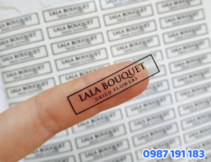 Sticker trong suốt có ưu điểm gì nổi bật