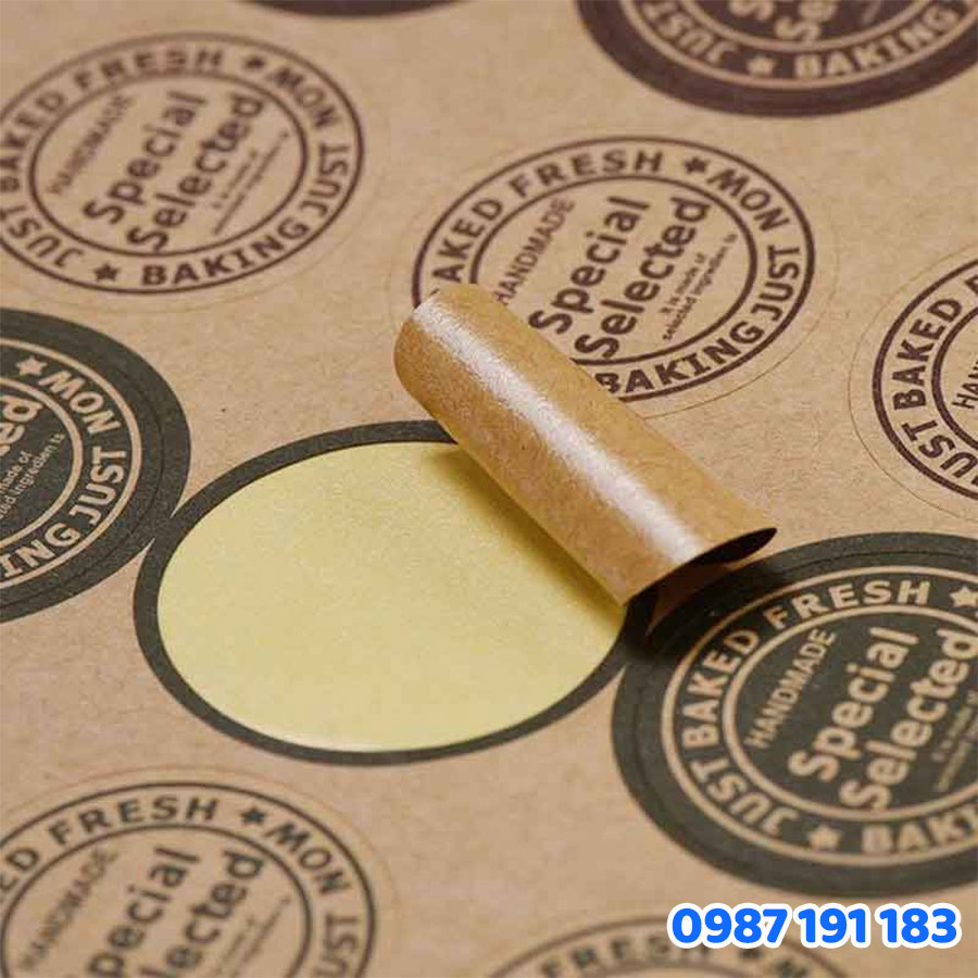 Ứng dụng Tem giấy Kraft