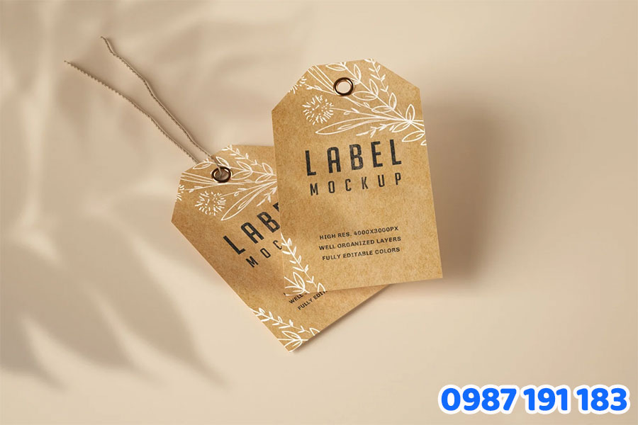 Quy trình đặt in tem giấy Kraft tại Sắc Kim