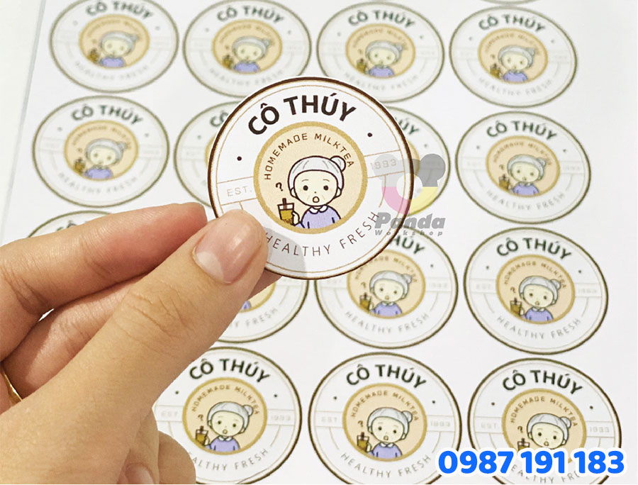 Tem nhãn trà sữa là loại tem gì