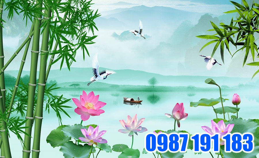 Hình ảnh mẫu tranh trúc báo bình an
