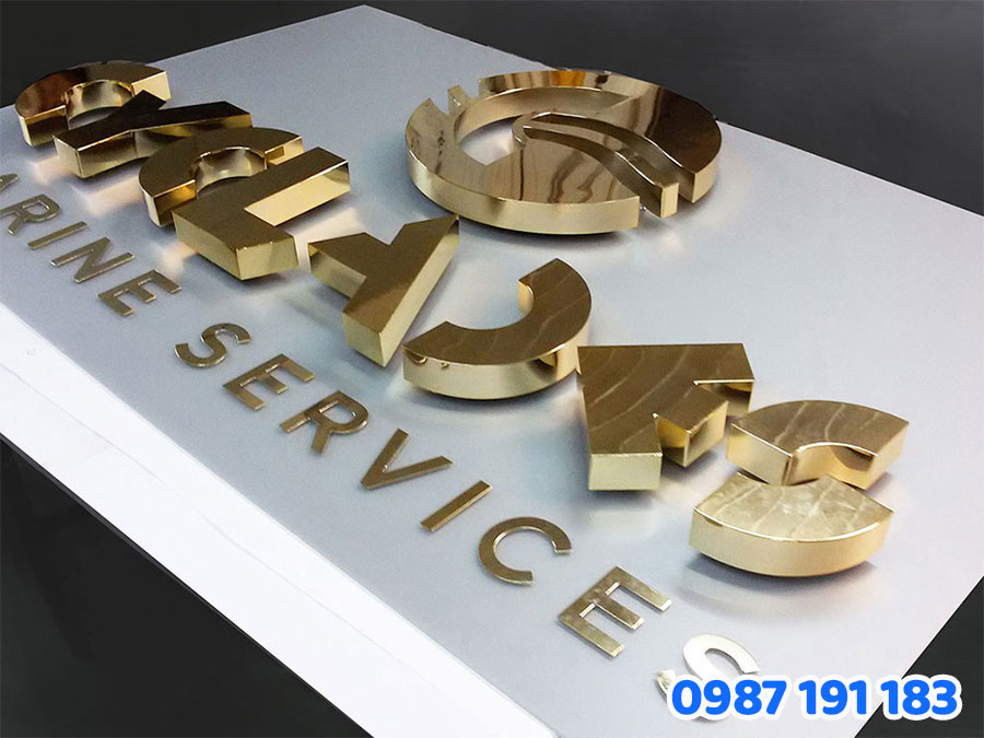 Quy trình thiết kế, in ấn và thi công bảng hiệu logo tại Sắc Kim