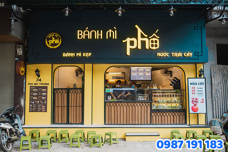 Bảng hiệu đèn led mẫu 1