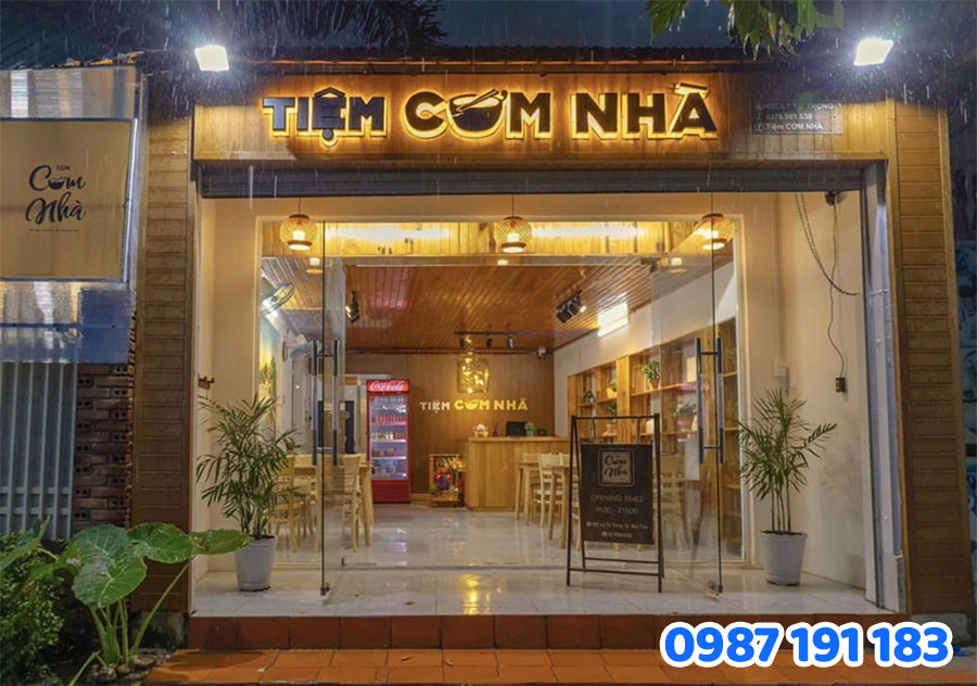Dịch vụ làm bảng hiệu quán ăn CHUYÊN NGHIỆP tại HCM