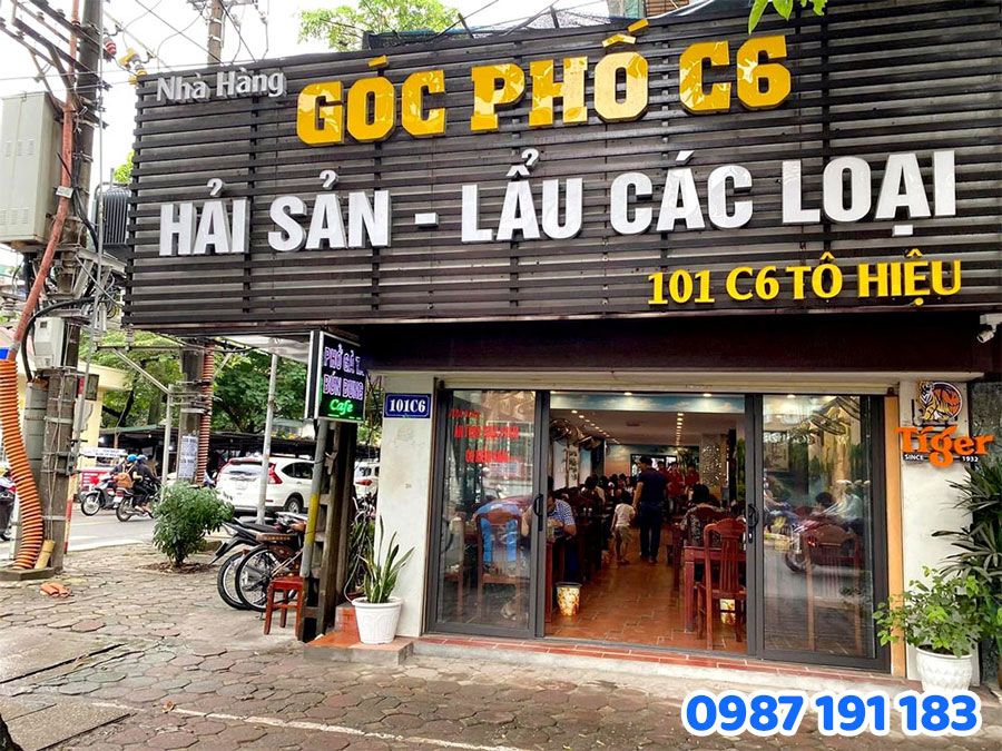 Bảng hiệu chữ nổi kim loại mẫu 2