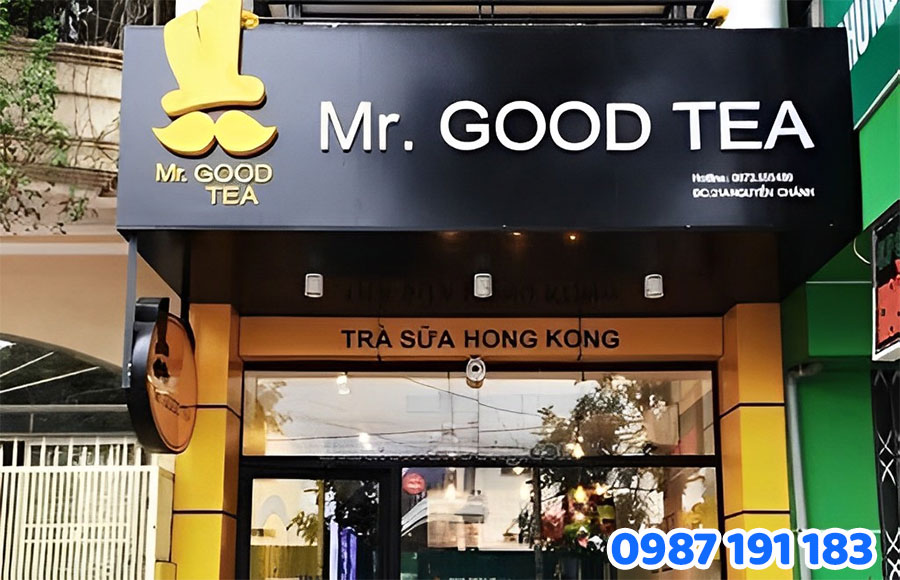 Mẫu bảng hiệu trà sữa số 7