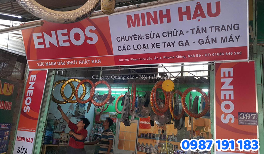 Mẫu bảng hiệu sửa xe máy đẹp 2025 số 2