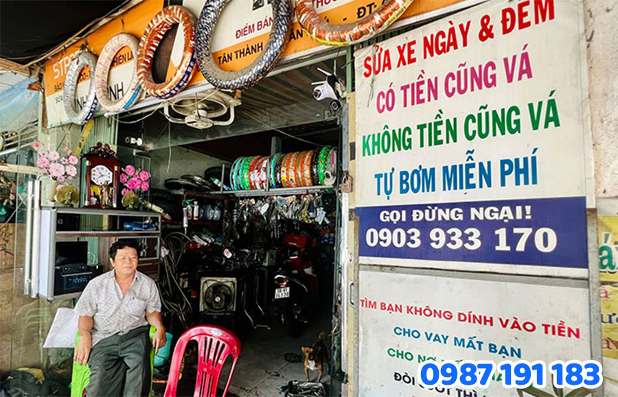 Mẫu bảng hiệu sửa xe máy đẹp 2025 số 4
