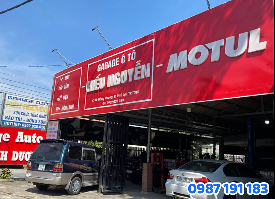 Mẫu bảng hiệu sửa xe máy đẹp 2025 số 9