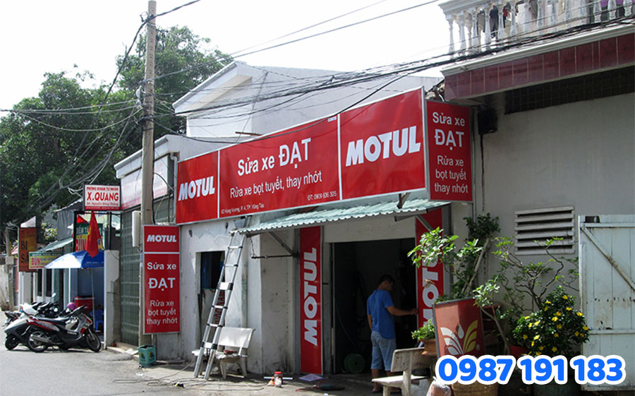 Mẫu bảng hiệu sửa xe máy đẹp 2025 số 10