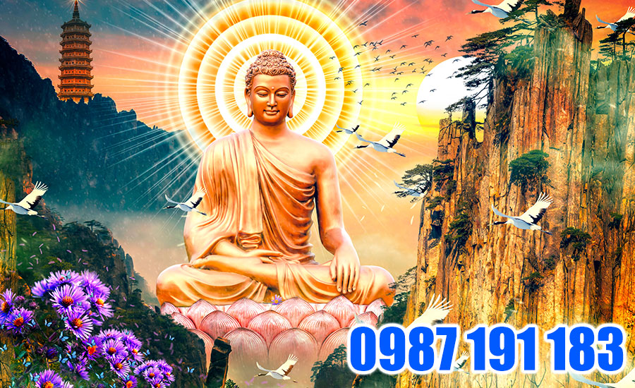 Sử dụng tranh Phật treo trong nhà sẽ có cảm giác yên bình, thanh tịnh