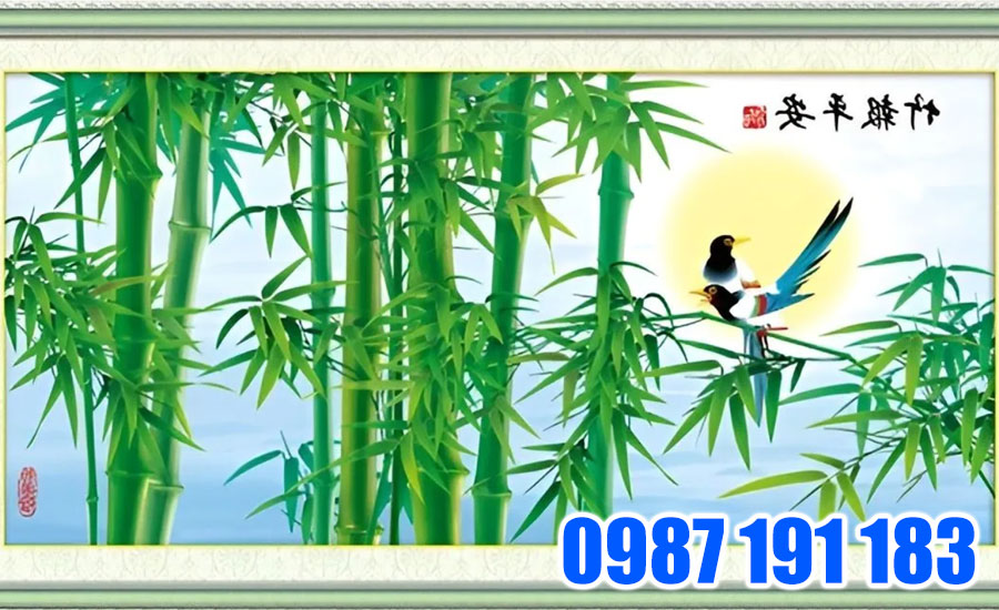 Ý nghĩa tranh trúc báo bình an và hướng treo hợp phong thủy