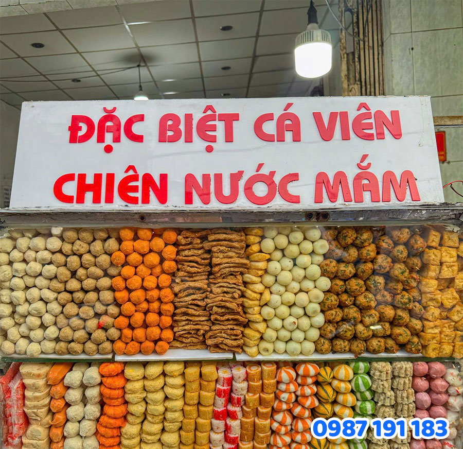 mẫu bảng hiệu cá viên chiên đẹp số 07