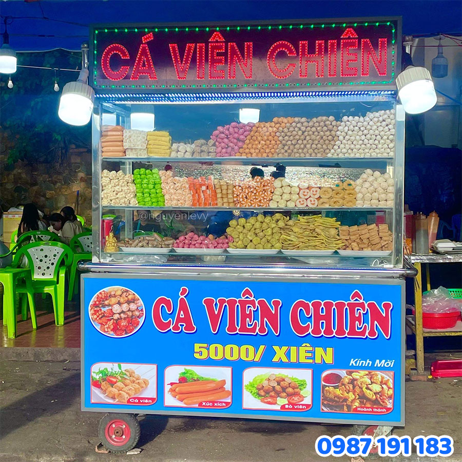 Vì sao nên làm bảng hiệu cá viên chiên tại Sắc Kim – TP.HCM
