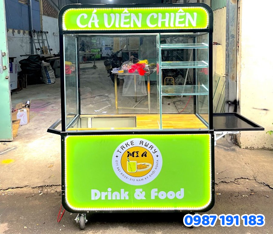 Bảng hiệu – “vũ khí bắt mắt” của quán cá viên chiên