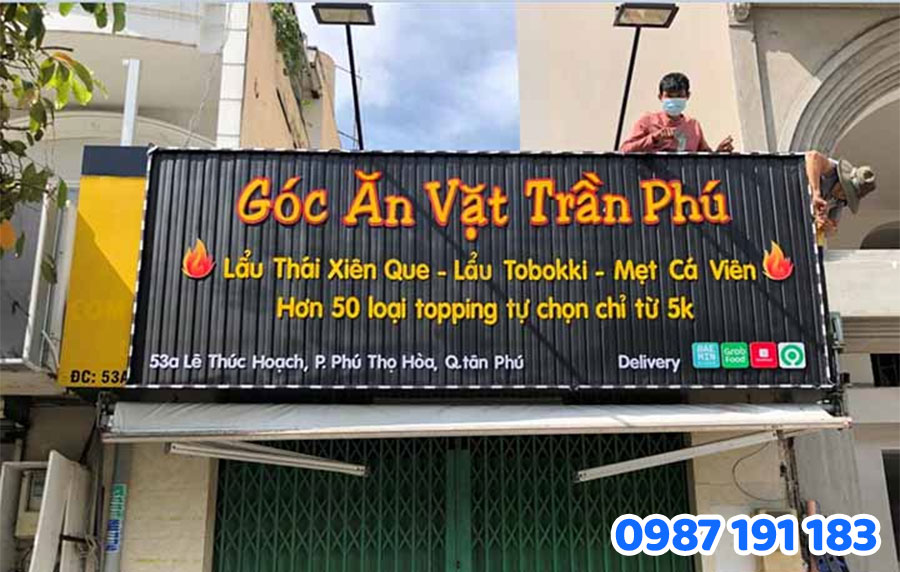 mẫu bảng hiệu cá viên chiên đẹp số 02