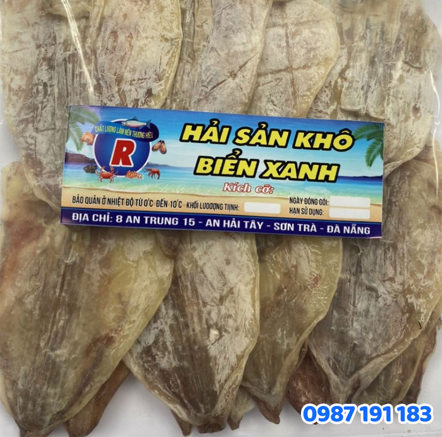 Mẫu 03 tem nhãn hải sản in tại Sắc Kim
