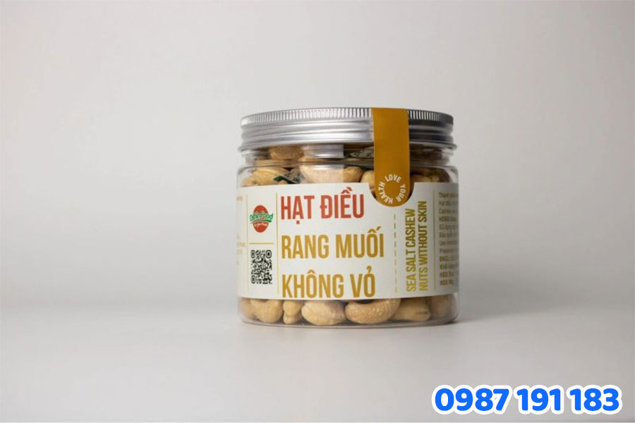 tem nhãn hạt điều mẫu 2