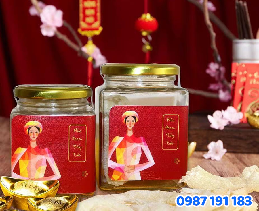 Decal nhựa trong hoặc nhựa sữa