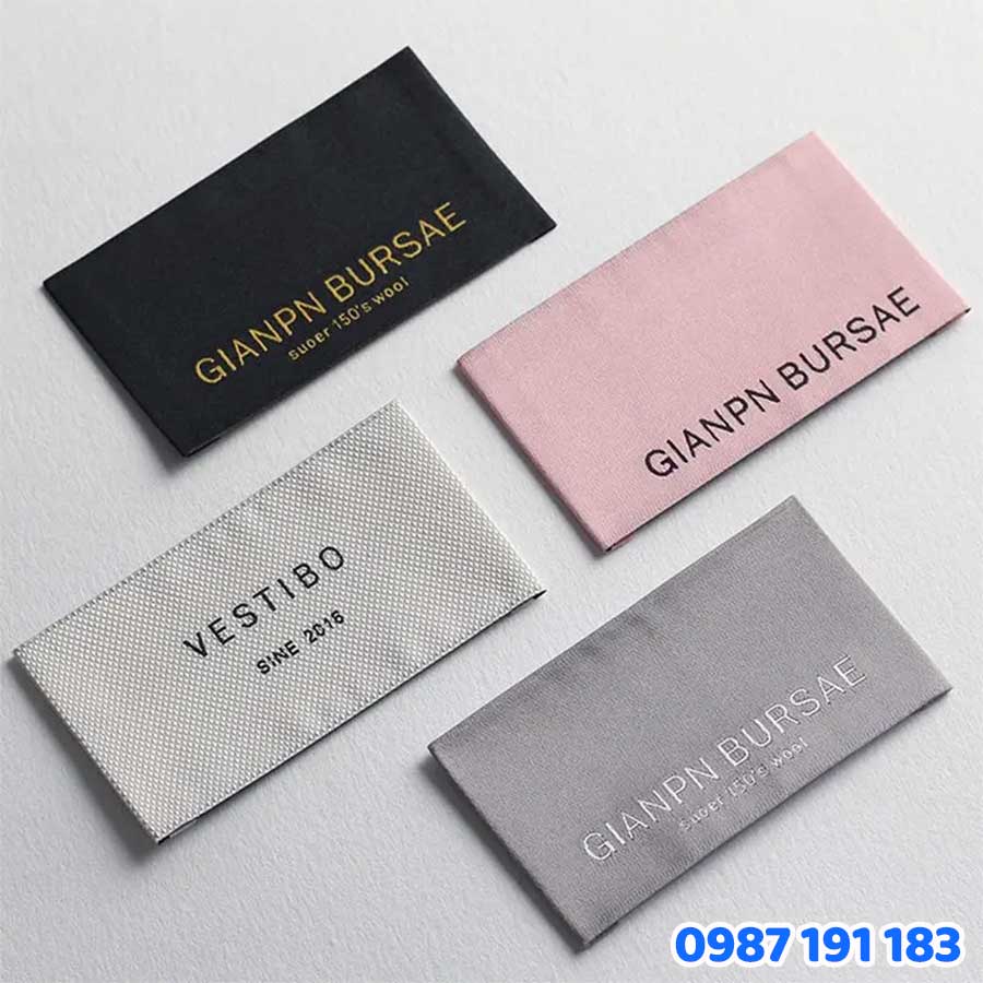 Nội dung thường xuất hiện khi in tem nhãn quần áo