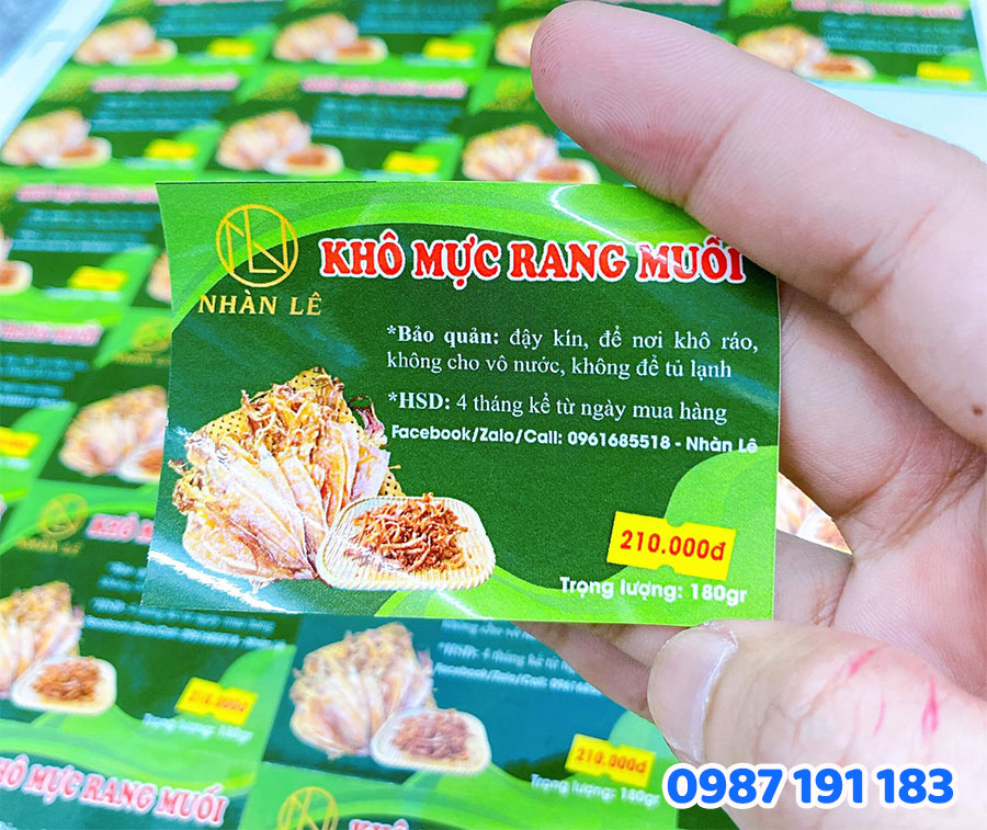 Mẫu tem nhãn thực phẩm số 6