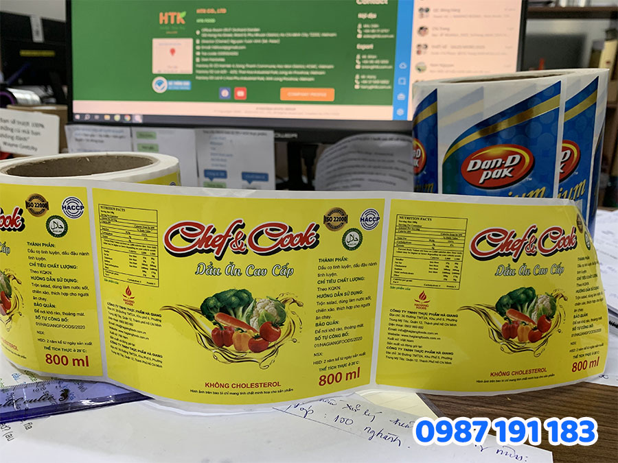 Chất liệu tem bằng Decal giấy