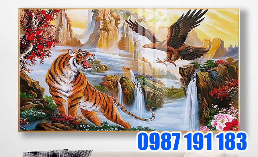 Khi treo tranh hình con Hổ nên để đầu Hổ hướng ra ngoài
