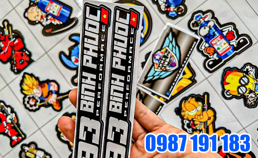 Mẫu sticker dán xe in bằng công nghệ in kỹ thuật số