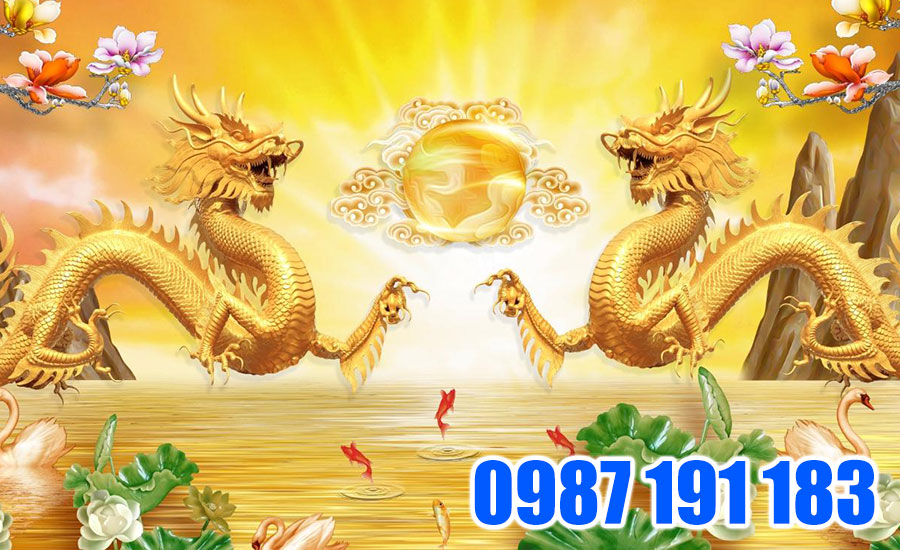 Ý nghĩa tranh Rồng vàng và cách treo phong thủy phù hợp