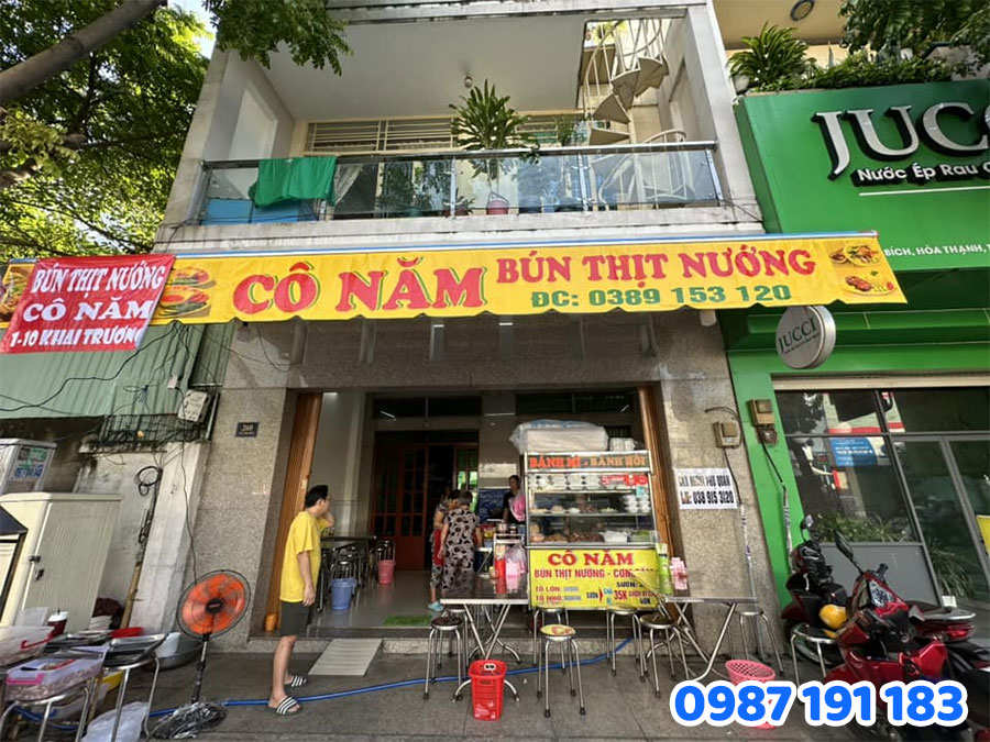 bảng hiệu bún thịt nướng đẹp 2025 mẫu 06