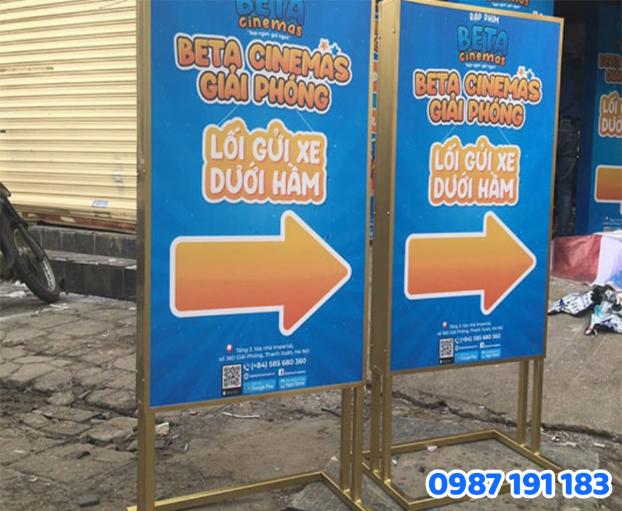 bảng chân đứng tại Sắc Kim mẫu 01