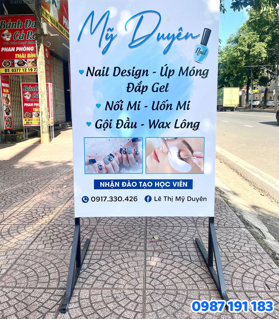 bảng chân đứng tại Sắc Kim mẫu 04
