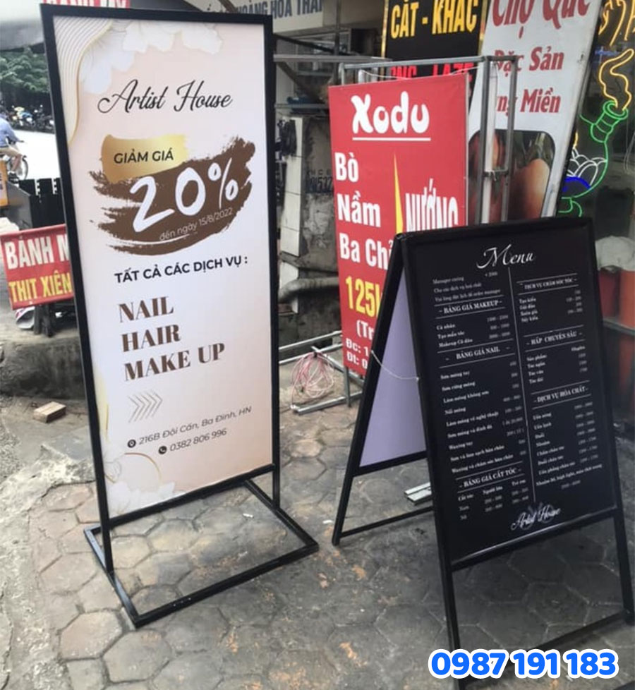 bảng chân đứng tại Sắc Kim mẫu 08