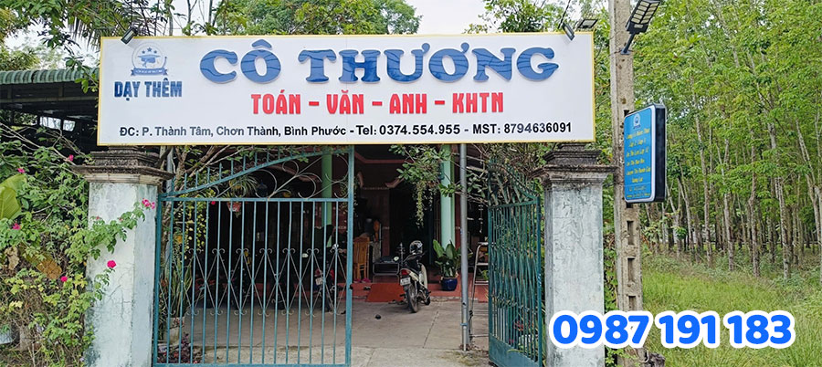mẫu bảng hiệu dạy học số 06