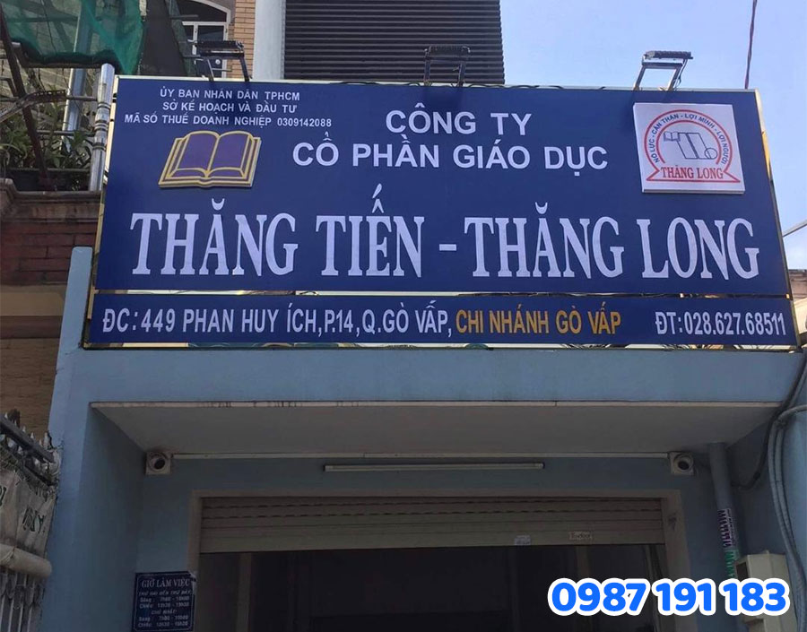 Sắc Kim – Đơn vị thiết kế & thi công bảng hiệu dạy học hàng đầu tại HCM