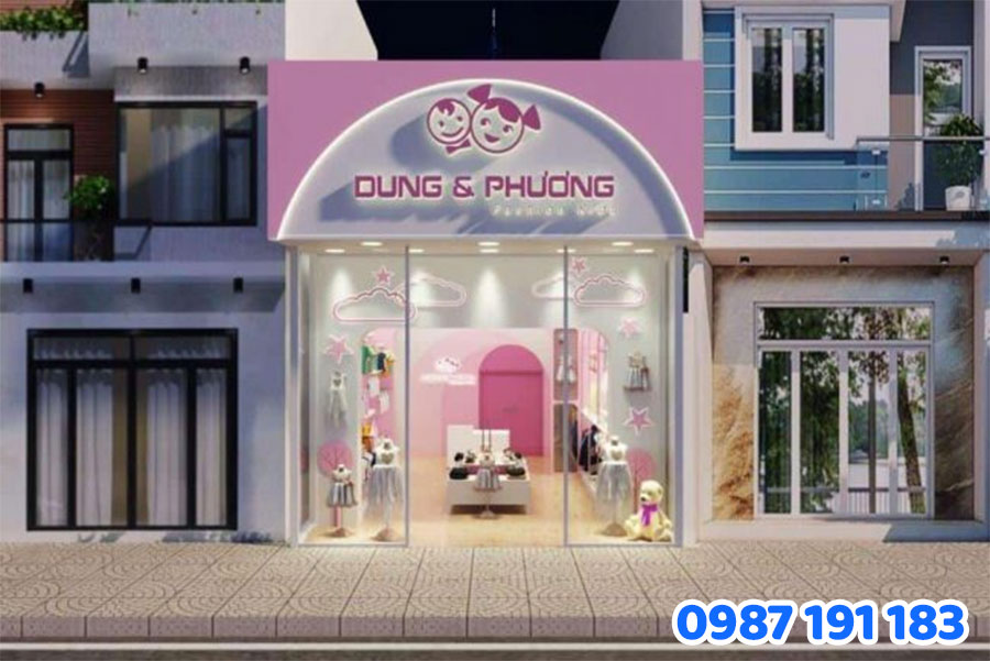 bảng hiệu shop trẻ em đẹp mẫu 05
