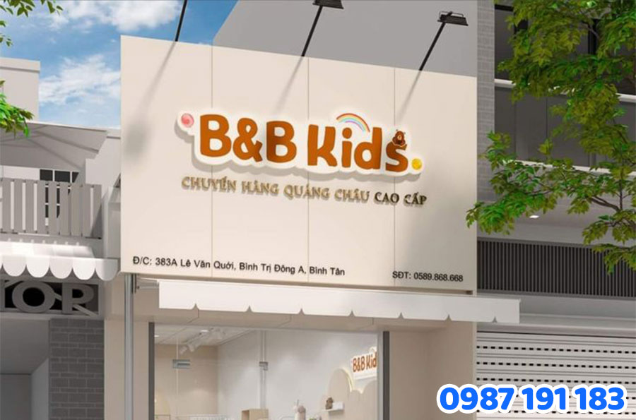 bảng hiệu shop trẻ em đẹp mẫu 10