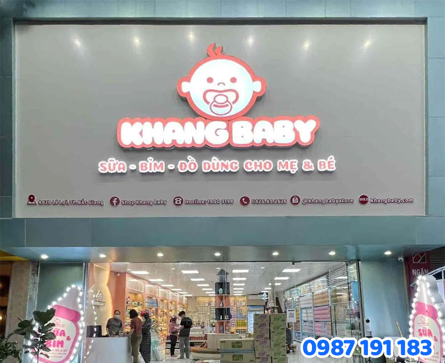 Bảng hiệu – Yếu tố đầu tiên ghi điểm của Shop với phụ huynh và trẻ nhỏ