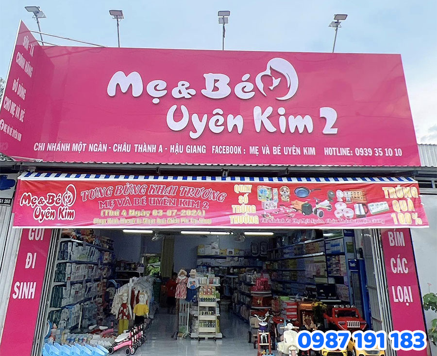 Kích thước & bố cục bảng hiệu 2025
